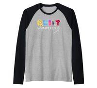 Quilt Whisperer Patchworker Hobby Sewing Quilting Raglan Baseball Tee