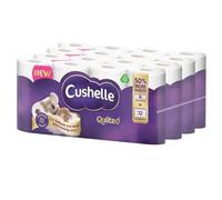 Quilted 3-Ply Longer Rolls Toilet Tissue, 4 x 8 Pack (236 Sheets) Cushelle Sold by Slamtech