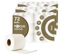 Quilted 3-Ply Toilet Tissue - Premium Quality Multipack of 72 Extra Soft Toilet Rolls