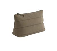 Bagbase Quilted Accessory Case - Earthy Green, Soft Quilted Fabric with Zippered Main Compartment, Recycled Materials, Hidden Zip Lining Access Made for Decoration, Multi-Purpose Pouch