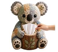 Quilted Animal Tissue Box DIY Kit | Cute Bushland Animal Tissue Box DIY Kits | Handmade Patchworks Animals Sewing Craft Kit | Decorative Quilted Craft Activities for Adults Beginners (A)