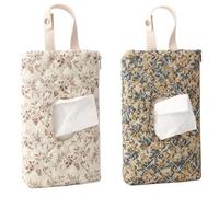 Quilted Baby Diaper and Wipes Pouch, Portable Mommy Bag with Lanyard, Refillable Wipe Holder Organizer for Stroller, Travel and Daily Use (White +Green)