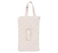 Quilted Baby Wipe Holder Floral Diaper and Wipes Pouch Portable Hanging Quilted Wipes Bag with Lanyard, Reusable Travel Wipe Case for Stroller, Car