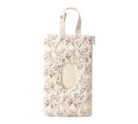 Quilted Baby Wipe Holder Floral Diaper Pouch Portable Quilted Wipes Bag for Car, Stroller