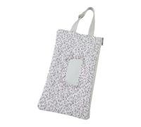 Quilted Baby Wipe Holder with Lanyard, Reusable Wipe Pouch, Large Capacity | Portable quilted floral wet wipes bag with adjustable hanging strap, ideal for travel and on-the-go use.