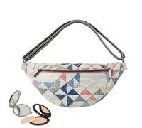 Quilted Bag - Handmade Portable Boho Quilted Clutch Bag | Vintage Inspired Fabric Shoulder Bag - for Women Men Girls Sport Hiking Cycling Riding Camping Picnic Home, C, Se référer au descriptif