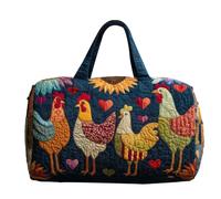 Quilted Bag Large Capacity Laptop Sleeve with Animal Pattern