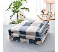 Quilted Bedspread for Single Double Size, Soft Lightweight Printed Pattern Reversible Quilted Bed Throw Patchwork Quilt, Sofa Blanket,D,180x200cm