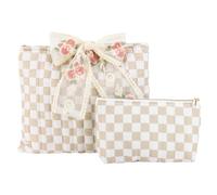 Quilted Bible Carrying Case Large Capacity Bible Sleeve Book Covers with Bow Lightweight for Shopping Travel Car Women Books Lover Gifts (Khaki) (style3)