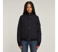 Quilted Bomber - Black - Women XS