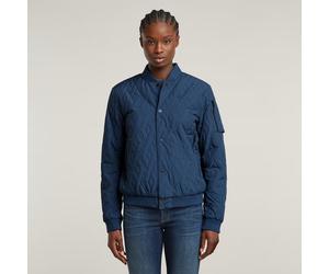 Quilted Bomber - Medium blue - Women S