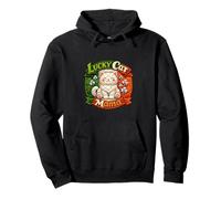 Quilted Cat Mama St Patrick's Day Shamrock Pullover Hoodie