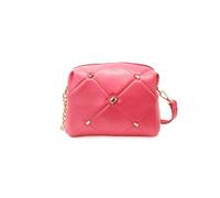 Quilted Check Pattern Diamante Details Cross Body Bag JFY Fuchsia One Size