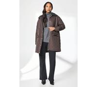 Quilted Contrast Cord Collar Jacket Principles Chocolate 14
