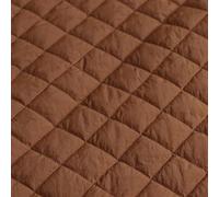 Quilted Cotton Fabric Quilted Cotton Linen DIY Sewing Patchwork Fabric Three Layers Cloth for Down Coat Padded Jacket Home Texture Clothing(Khaki,100X150CM)