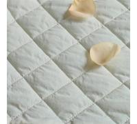 Quilted Cotton Fabric Quilted Cotton Linen DIY Sewing Patchwork Fabric Three Layers Cloth for Down Coat Padded Jacket Home Texture Clothing(White,100X150CM)