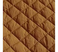 Quilted Cotton Fabric Quilted Cotton Linen DIY Sewing Patchwork Fabric Three Layers Cloth for Down Coat Padded Jacket Home Texture Clothing(Brown,50X150CM)