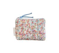 Quilted Cotton Makeup Bag Coin Purse Lovely Print Change Pocket Travel Suitable for Various Occasion