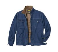 Quilted Denim Jacket Atlas for Men Blue 5XL