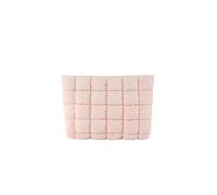 Quilted Design Clutch Makeup Bag Large Capacity Travel Storage Bag with Zipper Portable Travel Storage Bags for Women Green Cosmetic Bags(Rose)