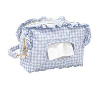 Quilted Diaper Bag Portable Floral Quilted Fabric Dispenser Case