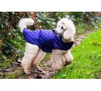 Henry Wag Quilted Dog Jacket Purple Medium 45cm, Purple
