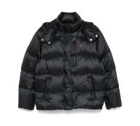 Short Hooded Padded Jacket Black