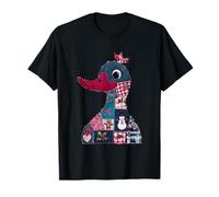 Quilted Duck with Holiday Patchwork Spirit T-Shirt