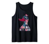 Quilted Duck with Holiday Patchwork Spirit Tank Top