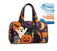 Quilted Duffle Bag For Women Funny Halloween Ghost Tote Bag With, a, See description, See description
