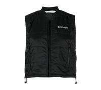 Quilted Embroidered Jumper with Zip Fastening - female - Palm Angels - Waistcoats - Black - S - Jackets S