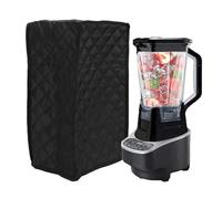 Quilted Fabric Blender Protector Cover, Dust Cover for Blender and Food Processor, Black, Ideal Kitchen Friends and Moms, Foldable and Portable 9.06x7.09x16.54in