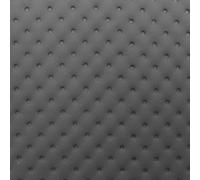 Quilted Faux Leather Debossed Dot Car Seating Vehicle Upholstery Fabric by The Metre - Grey