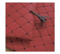 Quilted Faux Leather Vinyl PVC Fabric Waterproof Leatherette Diamond Stitch Padded Cushion Linen Wadding(Red,1.4X4m)