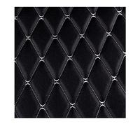 Quilted Faux Leather Vinyl PVC Leather Fabric Waterproof Faux Leather Fabric Quilted Leather Diamond Stitch Padded Cushion Linen Wadding Backing Upholstery For DIY Projects(Colour: Dark coffee,Size: 1