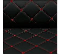 Quilted Foam Fabric Faux Leather Thick Sponge Backing Diamond Fluted Car Seating Vehicle Upholstery for Headliner(Black,1.6x4m)