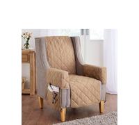 Quilted Furniture Protectors or 2 or 3 Sofa Settee Chums Beige One Size
