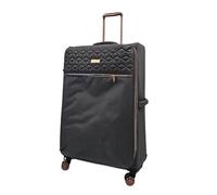 Quilted Grey Large Check in Suitcase 81.5 x 49 x 30 cm Lightweight Soft Shell Luggage
