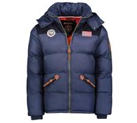 Quilted hooded parka Geographical Norway Celian Bleu 3XL