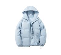 Quilted Jacket for Women UK Hooded Puffer Down Coat Quilted Padded Coat Hoodie Top Plain Short Down Puffer Ladies Lightweight Waterproof Jacket
