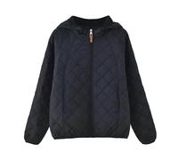 Quilted Jacket Womens Diamond Down Jackets Lightweight Short Puffer Jackets Hooded with Pockets Casual Warm Padded Coats Plus Size Fall Winter Outfits Winter Clothes