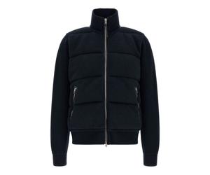 Quilted Knit Panel Jacket - male - Tom Ford - Cardigans - Blue - L - Knitwear L