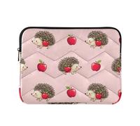 Quilted Laptop Sleeve Cute Hedgehogs Notebook Computer Sleeves Laptop Sleeve Large