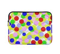 Quilted Laptop Sleeve Polyester Umbrella Fabric | Smooth Top Zipper Ultra Slim Lightweight Design Office Travel Laptop Protective Cover For Men Women