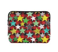 Quilted Laptop Sleeve Polyester Umbrella Fabric | Smooth Top Zipper Ultra Slim Lightweight Design Office Travel Laptop Protective Cover For Men Women