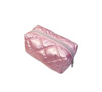Quilted Makeup Bag Travel Makeup Bag for Women, Large Capacity, Hand - Held, High - End Cosmetic Organizer(Pink)