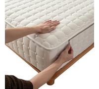 Quilted Mattress Cover Zip Up 90X190/200,135/150X190,Zipped Mattress Protector Single/Double/King Zippered Mattress Encasement Topper Breathable Dust-proof Fitted Bed Sheet-5-40cm (Size:190X200+19cm,C