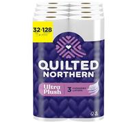 Quilted Northern Ultra Plush Toilet Paper, 32 Mega Rolls = 128 Regular Rolls White
