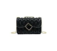 Quilted Pattern 3 Compartments Cross Body Bag JFY Black One Size