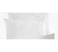 Quilted Shredded Memory Foam Pillows Firm Bounce Back Deluxe Bed Pillows 1,2,4 (White, pack of 2, Quilted)